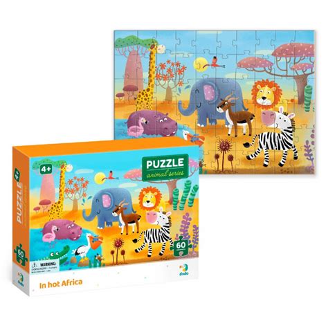 DODO Puzzle Afrika 60 dílků DárkyHry cz