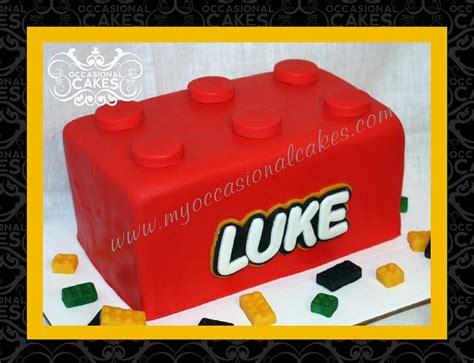 Lego Brick Cake Decorated Cake By Occasional Cakes CakesDecor