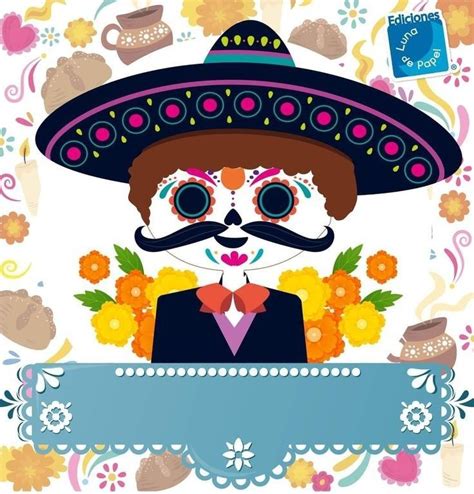 Pin De Sara Robledo En Material Didactico Dibujo Dia De Muertos