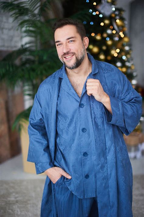 Домашний Костюм мужской из люксового сатина «BLUE” в интернет-магазине ...