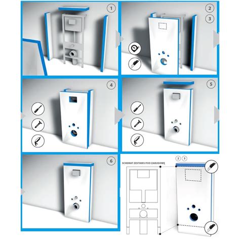 Zestaw Do Zabudowy StelaŻa Podtynkowego Wc Klej