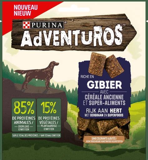 AdVENTuROS Hondensnacks Hert 6 X 90 G Bol