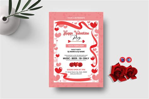 Valentines Day Party Flyer Graphic By Ultimatetemplate · Creative Fabrica