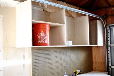 DIY Wall Mounted Garage Cabinets Plans plywood Shelves With - Etsy