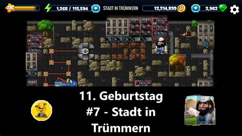 Lets Play Diggy S Adventure Geburtstag Stadt In Tr Mmern