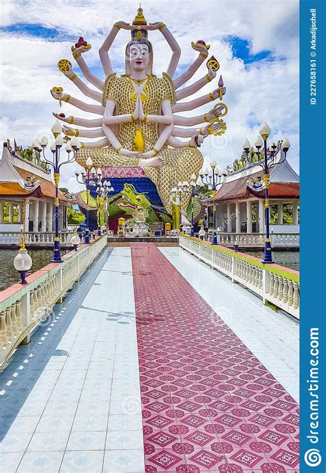 Guan Yin Goddess Wat Plai Laem Temple Koh Samui Thailand Stock Image