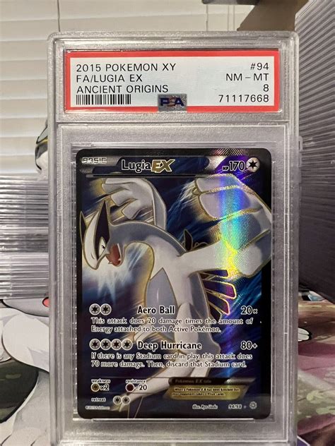 Xy Ancient Origins Psa Nm Lugia Ex Full Art Holo Rare