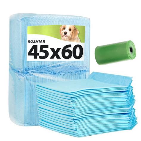 Set 50 Covorase Absorbante Igienice Pentru Caini Albastru Marimea 45