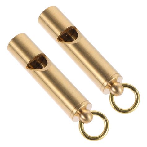 3pcs Referee Whistles Brass Security Whistles Practical Warning Whistles Vintage Brass Whistles