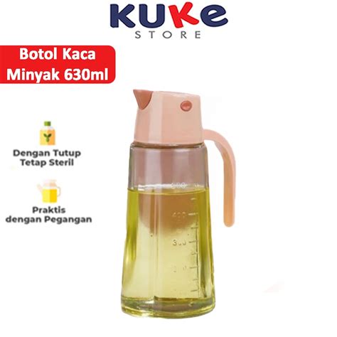 Jual Botol Kaca Minyak Goreng 630ml Bentuk Pinguin Bottle Oil Botol