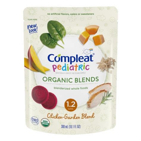 Nestle Compleat Pediatric Organic Chicken Garden Blenderized Formula 10