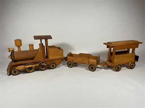 Train Train Set Wood Train Set Handmade Wood Trian Set - Etsy