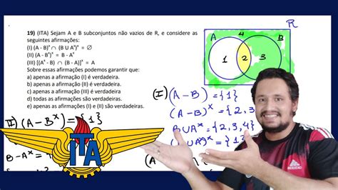 Ita Teoria Dos Conjuntos Sejam A E B Subconjuntos N O Vazios De R