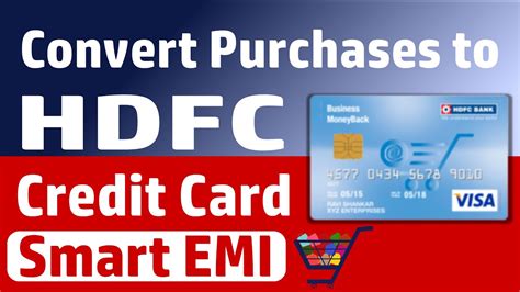 HDFC Smart EMI How To Convert HDFC Credit Card Amount Into EMI YouTube