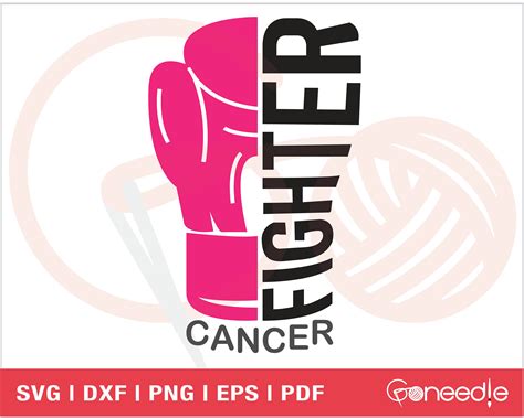 Cancer Boxing Gloves Svg