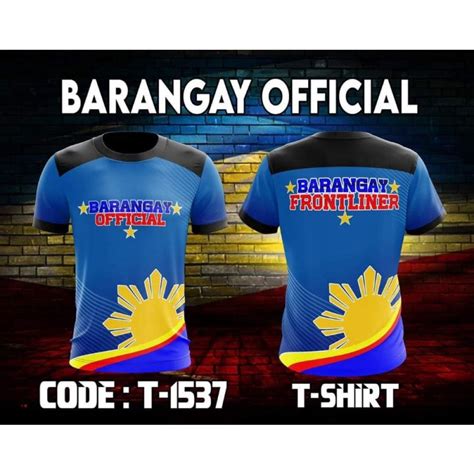 Summer Barangay Official Full Sublimation T Shirt D T Shirt Breathable