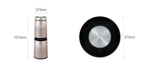 LG AS95GDPV0 Puricare 360º Air Purifier Double (Rose) - Lion City Company