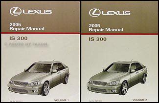 Lexus Is Repair Shop Manual Original Volume Set