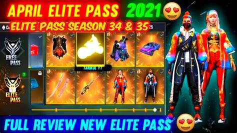 Elite Pass Season 34 And Elite Pass Season 35 Full Review April Elite Pass 2021 May Elite Pass