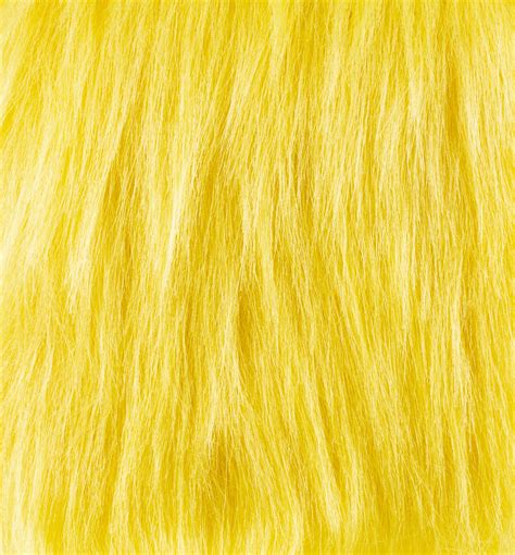 Fab Lab 9x12 Inch Long Pile Faux Fur Yellow Multipack Of 9