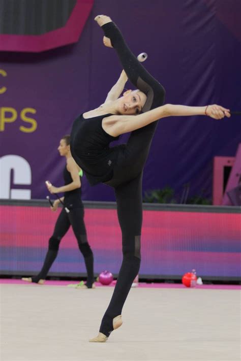 Olena Diachenko Ukraine Warming Up Clubs Routine Budapest