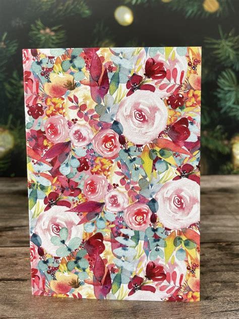 Carte Double Aquarelle Floral Les R Ves De Caro