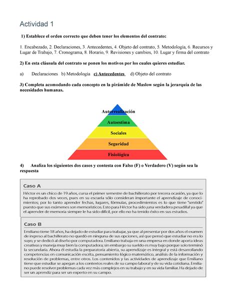 Nm Actividad Cdcedc Actividad Establece El Orden Correcto Que