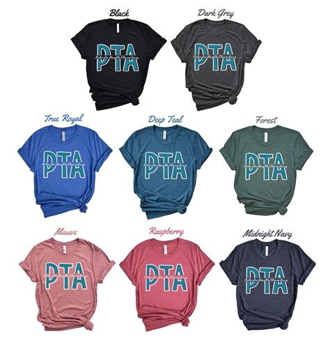 Custom Pta Shirt Elementary School Color Physical Therapist Etsy