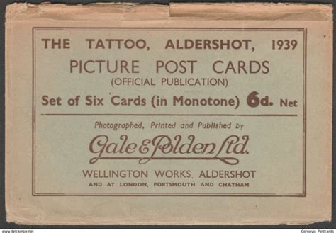 The Tattoo Aldershot Hampshire 1939 Set Of Six Gale And Polden