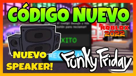 NUEVO CÓDIGO activo en FUNKY FRIDAYSpeaker FNF 17 CODIGOS NUEVOS