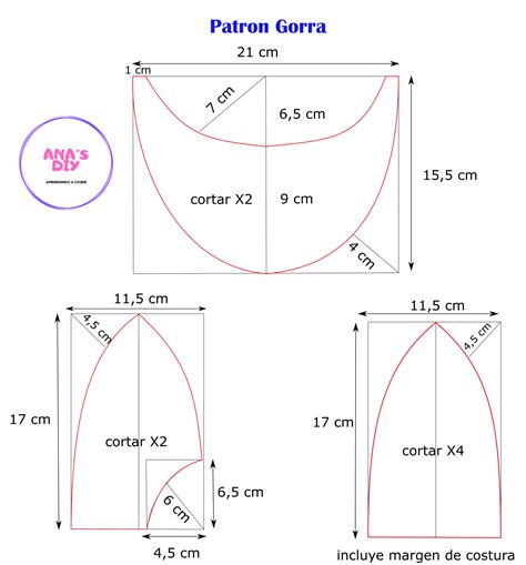 Como hacer patrón de una gorra