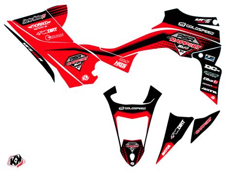 Kit D Co Quad Replica By Rapport K Yamaha Yfz R Rouge Noir