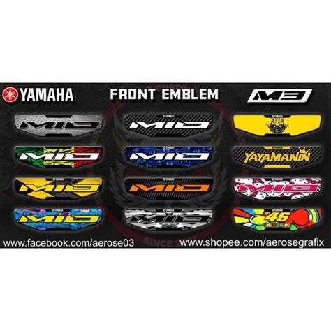 Yamaha Front Emblem Embossed Replacement Lazada Ph