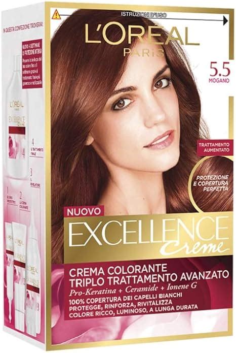 Loréal Paris Excellence Crema Colorante Triplo Trattamento Avanzato 55 Mogano Amazonit