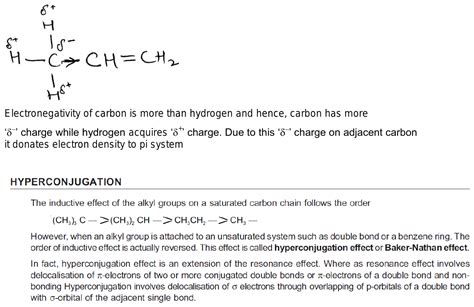 Explain Why Alkyl Groups Act As Electron Donors When Attached To A Pi