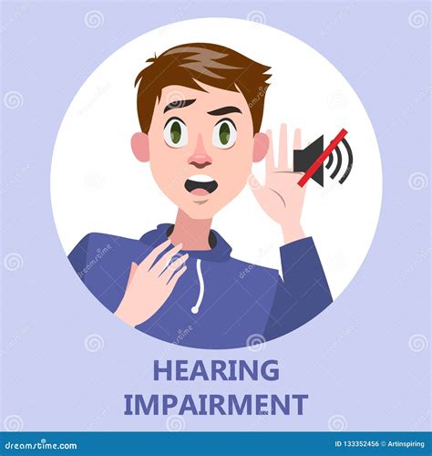 Hearing Impairment As A Problem That Makes Life Harder Symbolized By