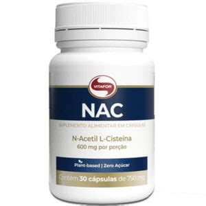 NAC N Acetil L Cisteína 600mg 30 caps Vitafor Meu Mundo Fit