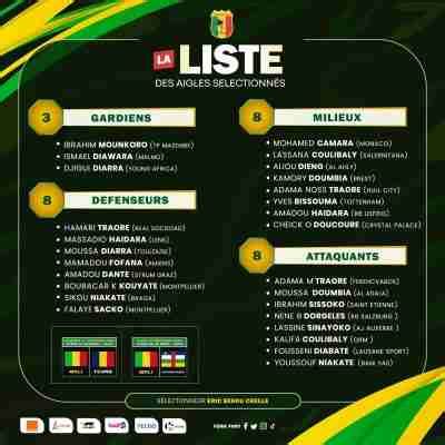 Elim Mondial J Et La Liste Du Mali Avec Un Parfait Inconnu