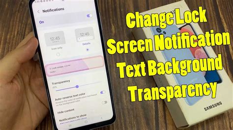 Samsung Galaxy A How To Change Lock Screen Notification Text