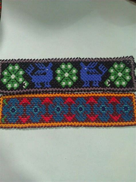 Pulceras Huichol Wixarika Seed Bead Bracelets Embroidered Friendship