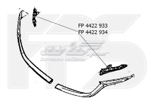 FP 4422 934 FPS soporte de alerón parachoques delantero comprar barato