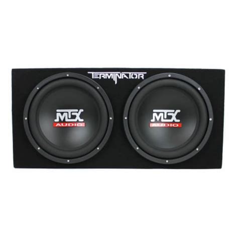 Mtx Tne212d 12 Inch 1200 Watt Car Audio Dual Loaded Subwoofer Box Enclosure 1 Piece Kroger