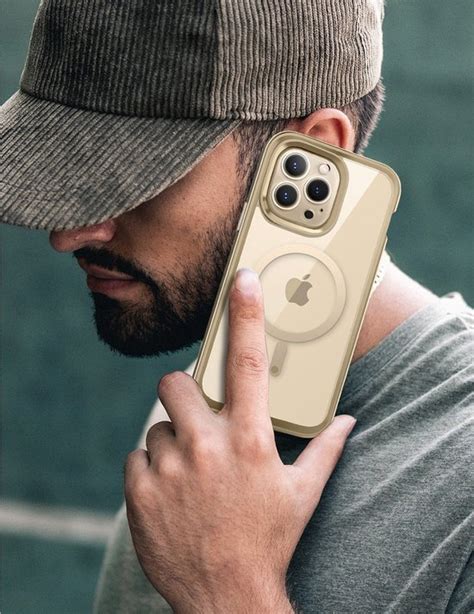 Supcase EdgeMag Hoesje Met Screenprotector IPhone 14 Pro Max Goud