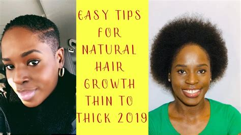 Easy Tips For Natural Hair Growth How I Grew My Kinky Curly Hair Thin To Thick 2018 2019