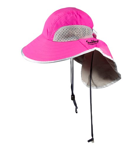 SunWay UV Protective Hats: Kids Pink Wide Brim Hat