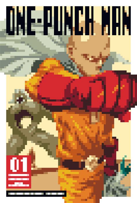 One Punch Man Volume 1 Cover : r/PixelArt