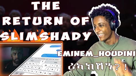 The Real Slim Shady Is Back Eminem Houdini Reaction Youtube