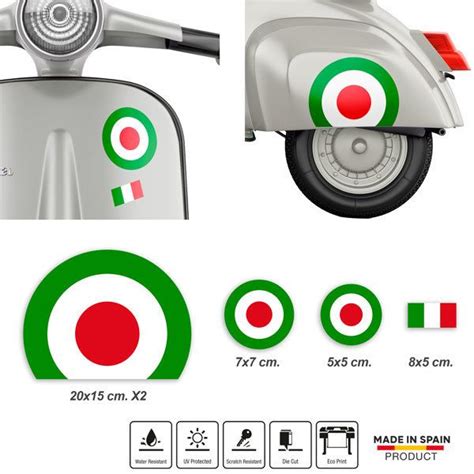 Adesivo Moto Vespa Aviazione Italiana StickersMurali