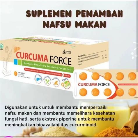 Jual Curcuma Force Harga Per Strip Isi Tablet Shopee Indonesia