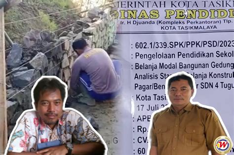 Polemik Proyek TPT Di SD Negeri 4 Tuguraja Bergulir Kabid Dan Lurah